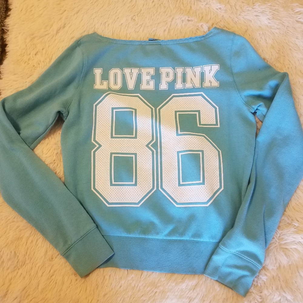 Blue Victoria's Secret Sweat Shirt